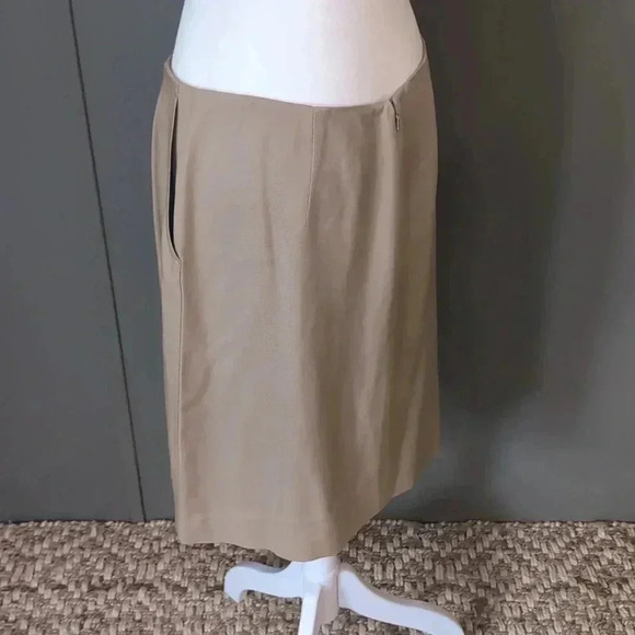 Banana Republic Vintage Khaki Silk Skirt - Picture 2 of 6